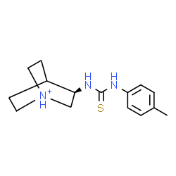 ChemSpider 2D Image | (3R)-3-{[(4-Methylphenyl)carbamothioyl]amino}-1-azoniabicyclo[2.2.2]octane | C15H22N3S