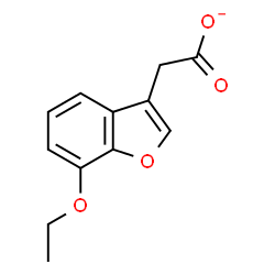ChemSpider 2D Image | (7-Ethoxy-1-benzofuran-3-yl)acetate | C12H11O4