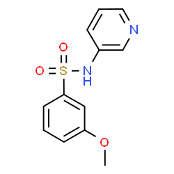 ChemSpider 2D Image | 3-Methoxy-N-(3-pyridinyl)benzenesulfonamide | C12H12N2O3S