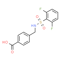 ChemSpider 2D Image | 4-({[(2,6-Difluorophenyl)sulfonyl]amino}methyl)benzoic acid | C14H11F2NO4S