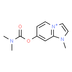 ChemSpider 2D Image | 7-[(Dimethylcarbamoyl)oxy]-1-methyl-1H-imidazo[1,2-a]pyridin-4-ium | C11H14N3O2