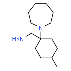 ChemSpider 2D Image | 1-[1-(1-Azepanyl)-4-methylcyclohexyl]methanamine | C14H28N2