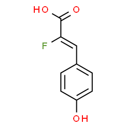 ChemSpider 2D Image | (2Z)-2-Fluoro-3-(4-hydroxyphenyl)acrylic acid | C9H7FO3