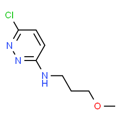 ChemSpider 2D Image | 6-Chloro-N-(3-methoxypropyl)-3-pyridazinamine | C8H12ClN3O