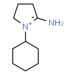 ChemSpider 2D Image | 5-Amino-1-cyclohexyl-3,4-dihydro-2H-pyrrolium | C10H19N2
