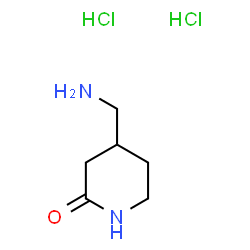 ChemSpider 2D Image | 4-(Aminomethyl)-2-piperidinone dihydrochloride | C6H14Cl2N2O
