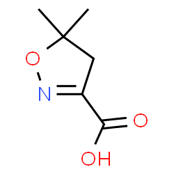 ChemSpider 2D Image | 5,5-Dimethyl-4,5-dihydro-1,2-oxazole-3-carboxylic acid | C6H9NO3