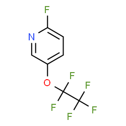 ChemSpider 2D Image | 2-Fluoro-5-(pentafluoroethoxy)pyridine | C7H3F6NO