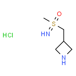 ChemSpider 2D Image | 3-[(S-Methylsulfonimidoyl)methyl]azetidine hydrochloride (1:1) | C5H13ClN2OS