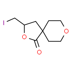 ChemSpider 2D Image | 3-(Iodomethyl)-2,8-dioxaspiro[4.5]decan-1-one | C9H13IO3