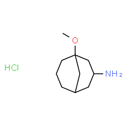 ChemSpider 2D Image | 1-Methoxybicyclo[3.3.1]nonan-3-amine hydrochloride (1:1) | C10H20ClNO