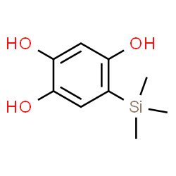 ChemSpider 2D Image | 5-(Trimethylsilyl)-1,2,4-benzenetriol | C9H14O3Si