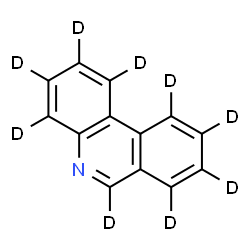 ChemSpider 2D Image | (~2~H_9_)Phenanthridine | C13D9N