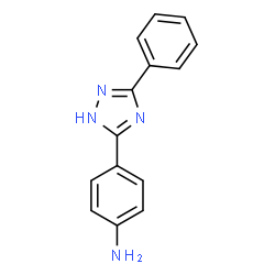 ChemSpider 2D Image | 4-(3-Phenyl-1H-1,2,4-triazol-5-yl)aniline | C14H12N4