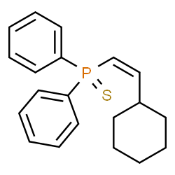 ChemSpider 2D Image | [(Z)-2-Cyclohexylvinyl](diphenyl)phosphine sulfide | C20H23PS