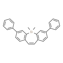 ChemSpider 2D Image | 5,5-Dimethyl-3,7-diphenyl-5H-dibenzo[b,f]silepine | C28H24Si