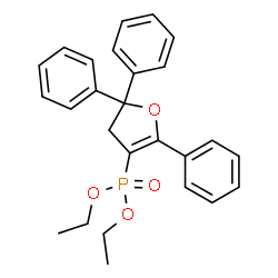 ChemSpider 2D Image | Diethyl (2,5,5-triphenyl-4,5-dihydro-3-furanyl)phosphonate | C26H27O4P