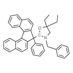 ChemSpider 2D Image | 3-Benzyl-5,5-diethyl-2-(2'-phenyl-1,1'-binaphthalen-2-yl)-1,3,2-oxazaborolidine | C39H36BNO