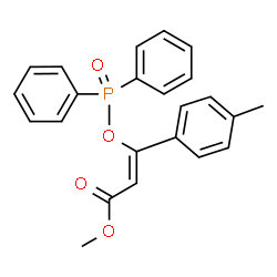 ChemSpider 2D Image | Methyl (2Z)-3-[(diphenylphosphoryl)oxy]-3-(4-methylphenyl)acrylate | C23H21O4P