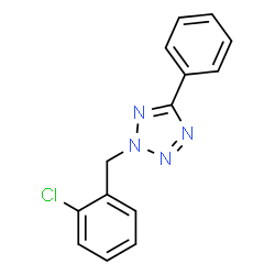 ChemSpider 2D Image | 2-(2-Chlorobenzyl)-5-phenyl-2H-tetrazole | C14H11ClN4