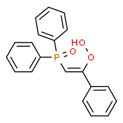 ChemSpider 2D Image | (Z)-2-(Diphenylphosphoryl)-1-phenylvinyl hydroperoxide | C20H17O3P
