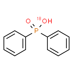 ChemSpider 2D Image | Diphenyl(O-~18~O)phosphinic acid | C12H11O18OP