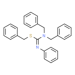 ChemSpider 2D Image | Benzyl N,N-dibenzyl-N'-phenylcarbamimidothioate | C28H26N2S