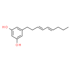 ChemSpider 2D Image | 5-[(3E,5E)-3,5-nonadienyl]-1,3-benzenediol | C15H20O2