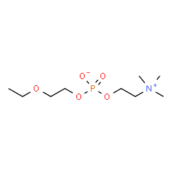 ChemSpider 2D Image | 2-Ethoxyethyl 2-(trimethylammonio)ethyl phosphate | C9H22NO5P