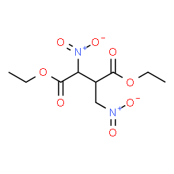 ChemSpider 2D Image | Diethyl 2-nitro-3-(nitromethyl)succinate | C9H14N2O8