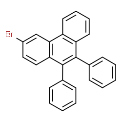 ChemSpider 2D Image | 3-Bromo-9,10-diphenylphenanthrene | C26H17Br