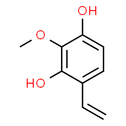 ChemSpider 2D Image | 2-Methoxy-4-vinyl-1,3-benzenediol | C9H10O3