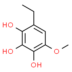 ChemSpider 2D Image | 4-Ethyl-6-methoxy-1,2,3-benzenetriol | C9H12O4