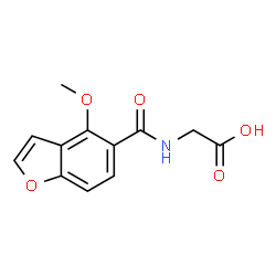 ChemSpider 2D Image | N-[(4-Methoxy-1-benzofuran-5-yl)carbonyl]glycine | C12H11NO5