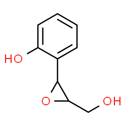 ChemSpider 2D Image | 2-[3-(Hydroxymethyl)-2-oxiranyl]phenol | C9H10O3