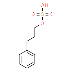 ChemSpider 2D Image | 3-Phenylpropyl hydrogen sulfate | C9H12O4S