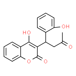 ChemSpider 2D Image | 4-Hydroxy-3-[1-(2-hydroxyphenyl)-3-oxobutyl]-2H-chromen-2-one | C19H16O5