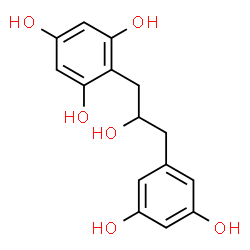 ChemSpider 2D Image | 2-[3-(3,5-Dihydroxyphenyl)-2-hydroxypropyl]-1,3,5-benzenetriol | C15H16O6
