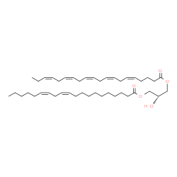 ChemSpider 2D Image | (2R)-2-Hydroxy-3-[(11Z,14Z)-11,14-icosadienoyloxy]propyl (5Z,8Z,11Z,14Z,17Z)-5,8,11,14,17-icosapentaenoate | C43H70O5
