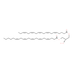 ChemSpider 2D Image | (2S)-2-Hydroxy-3-[(5Z,8Z,11Z,14Z,17Z)-5,8,11,14,17-icosapentaenoyloxy]propyl (4Z,7Z,10Z,13Z,16Z)-4,7,10,13,16-docosapentaenoate | C45H68O5
