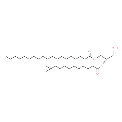 ChemSpider 2D Image | (2S)-3-Hydroxy-2-[(11-methyldodecanoyl)oxy]propyl nonadecanoate | C35H68O5