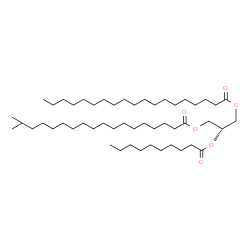 ChemSpider 2D Image | 2-(Decanoyloxy)-3-[(17-methyloctadecanoyl)oxy]propyl nonadecanoate | C51H98O6