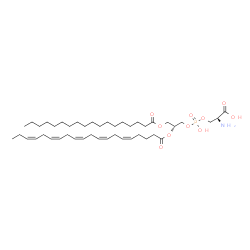 ChemSpider 2D Image | O-{Hydroxy[(2R)-2-[(5Z,8Z,11Z,14Z,17Z)-5,8,11,14,17-icosapentaenoyloxy]-3-(stearoyloxy)propoxy]phosphoryl}-L-serine | C44H76NO10P