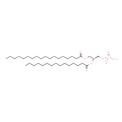 ChemSpider 2D Image | (2R)-2-(Pentadecanoyloxy)-3-(phosphonooxy)propyl stearate | C36H71O8P