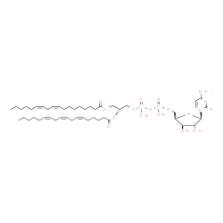 ChemSpider 2D Image | 4-Amino-1-[(2xi)-5-O-{hydroxy[(hydroxy{(2R)-3-[(9Z,12Z)-9,12-octadecadienoyloxy]-2-[(6Z,9Z,12Z)-6,9,12-octadecatrienoyloxy]propoxy}phosphoryl)oxy]phosphoryl}-beta-D-threo-pentofuranosyl]-2(1H)-pyrimid
inone | C48H79N3O15P2
