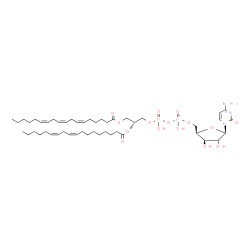 ChemSpider 2D Image | 4-Amino-1-[(2xi)-5-O-{hydroxy[(hydroxy{(2R)-2-[(9Z,12Z)-9,12-octadecadienoyloxy]-3-[(6Z,9Z,12Z)-6,9,12-octadecatrienoyloxy]propoxy}phosphoryl)oxy]phosphoryl}-beta-D-threo-pentofuranosyl]-2(1H)-pyrimid
inone | C48H79N3O15P2