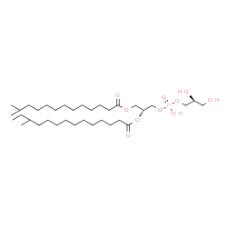 ChemSpider 2D Image | (16R,22S)-19,22,23-Trihydroxy-2-methyl-19-oxido-13-oxo-14,18,20-trioxa-19lambda~5~-phosphatricosan-16-yl 12-methyltetradecanoate | C35H69O10P