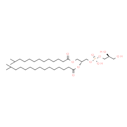 ChemSpider 2D Image | (16R,22S)-19,22,23-Trihydroxy-2-methyl-19-oxido-13-oxo-14,18,20-trioxa-19lambda~5~-phosphatricosan-16-yl 14-methylpentadecanoate | C36H71O10P