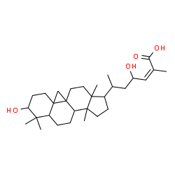 ChemSpider 2D Image | (24Z)-3,23-Dihydroxy-9,19-cyclolanost-24-en-26-oic acid | C30H48O4