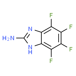 ChemSpider 2D Image | 4,5,6,7-Tetrafluoro-1H-benzimidazol-2-amine | C7H3F4N3